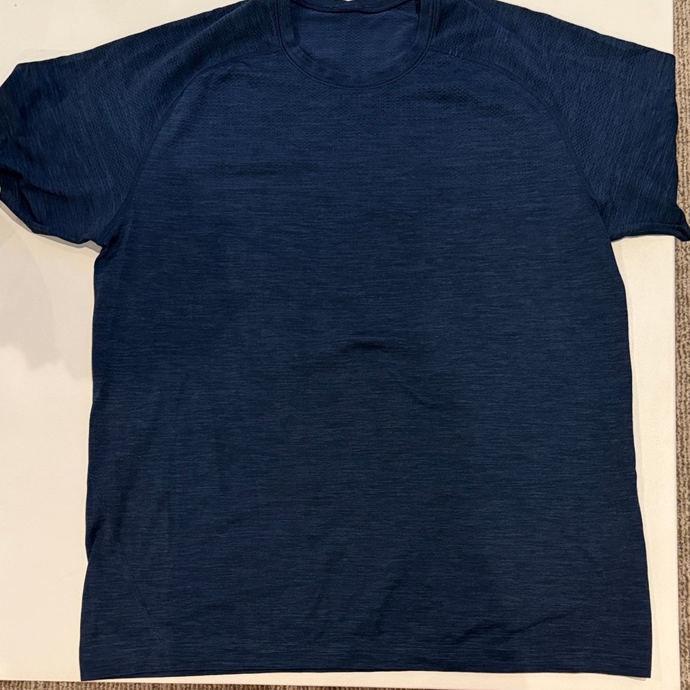 lululemon athletica Deep Blue Short Sleeve Tee